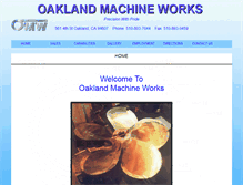 Tablet Screenshot of oaklandmachineworks.com
